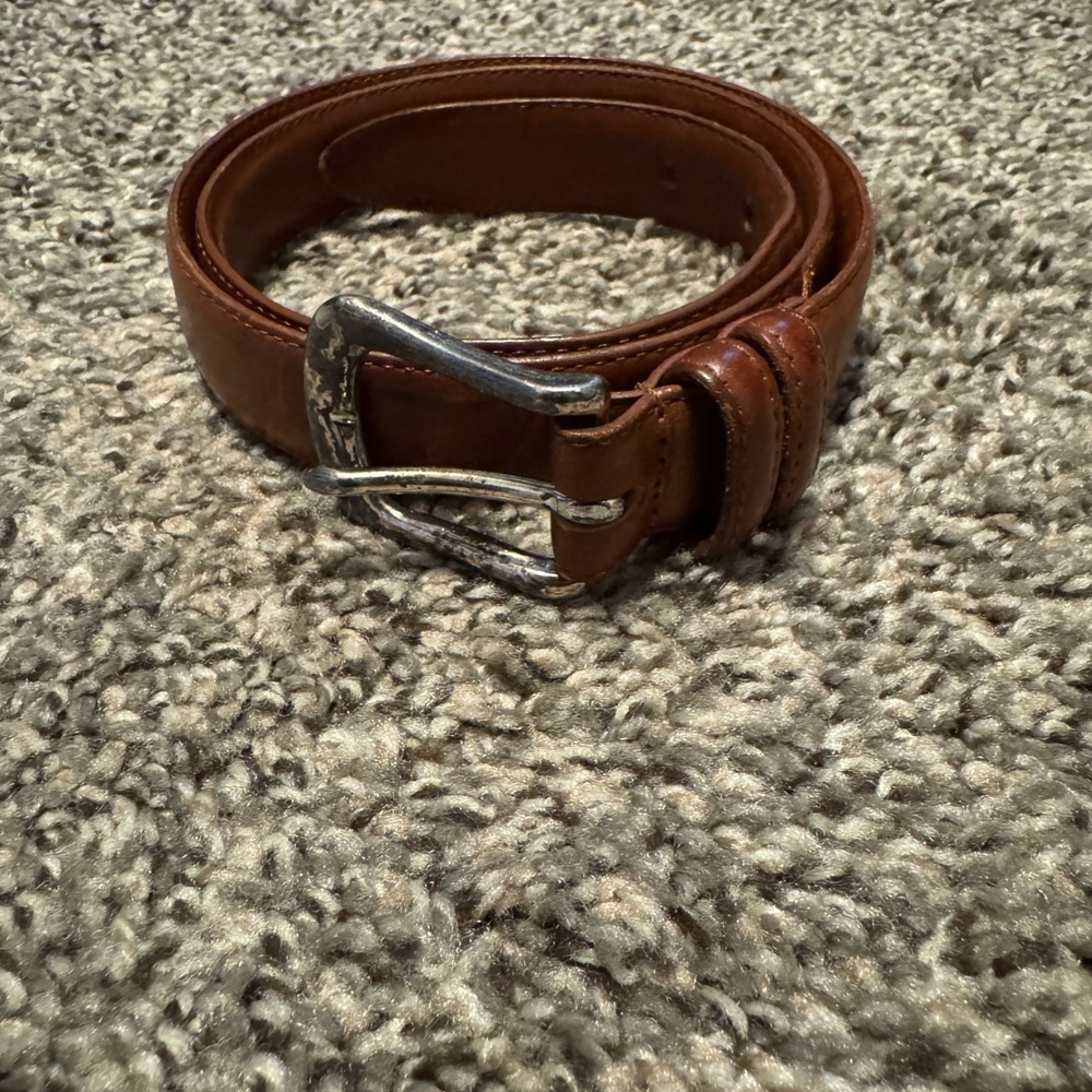 Coach Vintage British Tan Leather Belt 5900 Made in USA Size 32